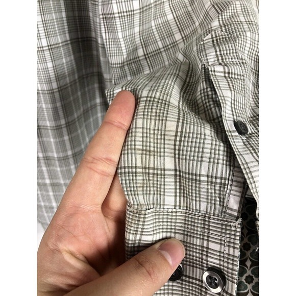 Wrangler George Strait Collection Plaid Shirt Medium Button Down Mens Cotton Bld - Picture 6 of 6